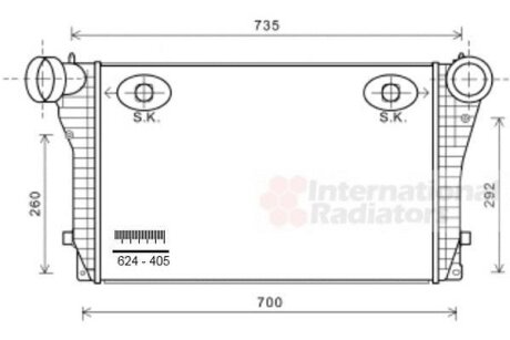 Интеркулер Van Wezel 58004319