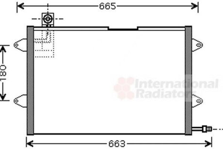 Радиатор кондиционера (Конденсатор) Van Wezel 58005146