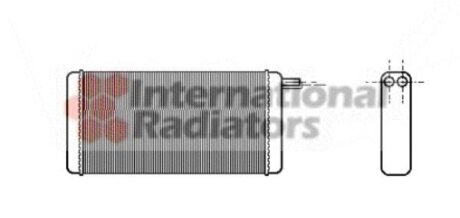 Радиатор отопителя салона Van Wezel 58006128