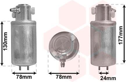 Осушитель кондиционера Van Wezel 5800D165