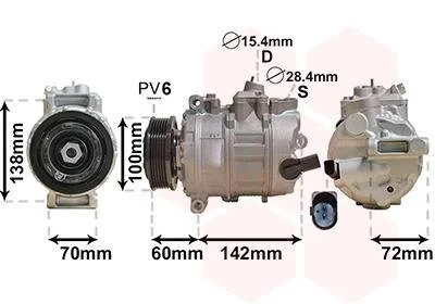 Компрессор кондиционера Van Wezel 5800K386