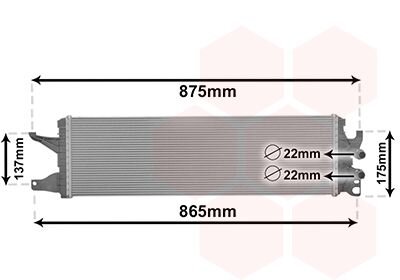 Радиатор охлаждения двигателя Van Wezel 58012722