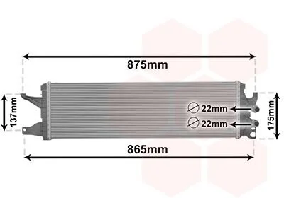 Радиатор охлаждения двигателя Van Wezel 58012722