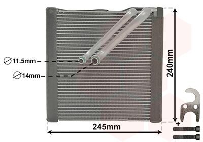 Испаритель кондиционера Van Wezel 5801V704