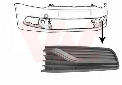 Решетка бампера переднего (заглушка) левая Van Wezel 5814595