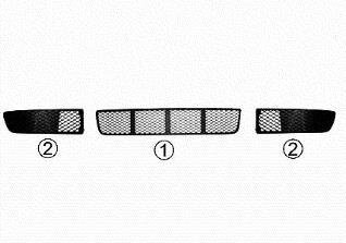 Решетка бампера переднего Van Wezel 5825590