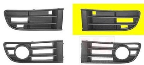 Решетка бампера переднего (заглушка) левая Van Wezel 5827591