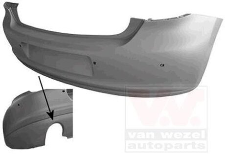 Бампер задний Van Wezel 5829547