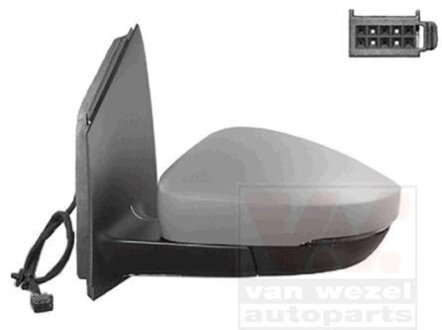 Зеркало наружное заднего вида левое Van Wezel 5829813