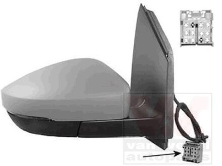 Зеркало наружное заднего вида правое Van Wezel 5829824