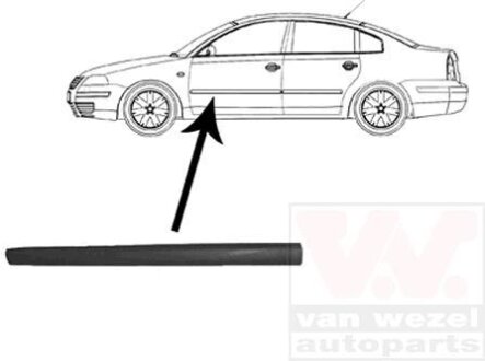 Накладка двери передней левой Van Wezel 5836423