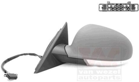 Зеркало наружное заднего вида левое Van Wezel 5838805