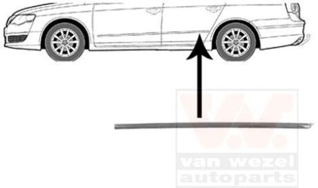 Накладка двери задней левой Van Wezel 5839405