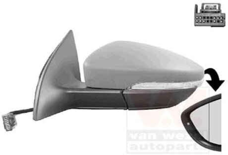 Зеркало наружное заднего вида левое Van Wezel 5841807