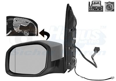 Зеркало наружное заднего вида левое Van Wezel 5854817