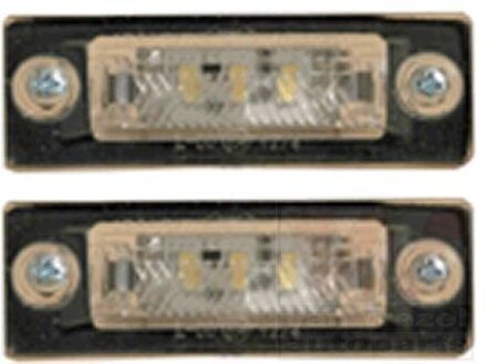 Фонарь подсветки номерного знака левый/правый Van Wezel 5856920