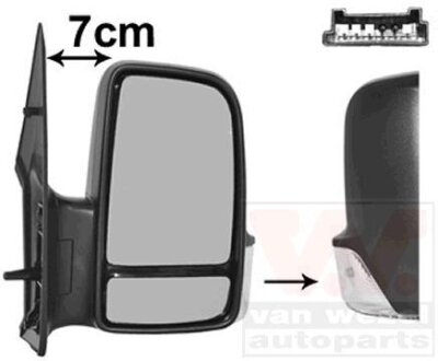 Зеркало наружное заднего вида правое Van Wezel 5862802 (фото 1)