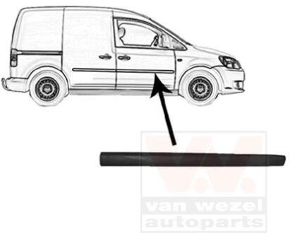 Накладка двери передней правой Van Wezel 5867404