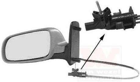 Зеркало наружное заднего вида левое Van Wezel 5879813