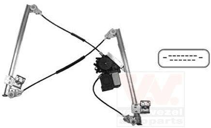 Стеклоподъемник левый Van Wezel 5883261