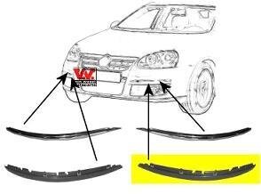 Накладка бампера переднего левая Van Wezel 5886481