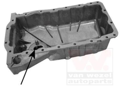 Поддон масляный двигателя Van Wezel 5888075