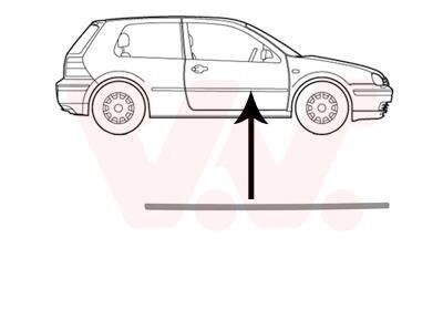 Накладка двери передней правой Van Wezel 5888408