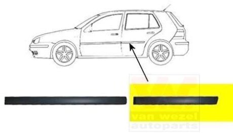 Накладка двери задней левой Van Wezel 5888425