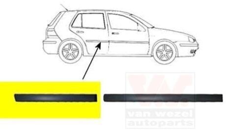 Накладка двери задней правой Van Wezel 5888426