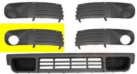 Решетка бампера переднего (заглушка) правая Van Wezel 5896594