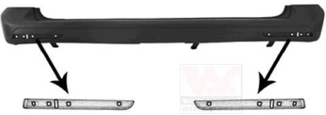 Бампер задний Van Wezel 5897542