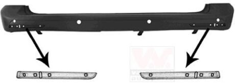 Бампер задний Van Wezel 5897543