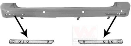 Бампер задний Van Wezel 5897547