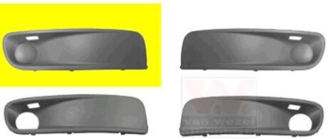 Решетка бампера переднего (заглушка) правая Van Wezel 5897592