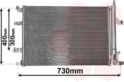 Радиатор кондиционера (Конденсатор) Van Wezel 59005138