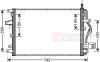 Радиатор кондиционера (Конденсатор) Van Wezel 59005158 (фото 1)