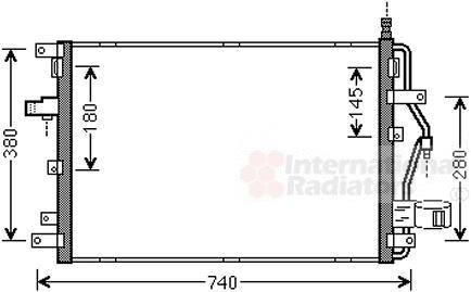 Радиатор кондиционера (Конденсатор) Van Wezel 59005158