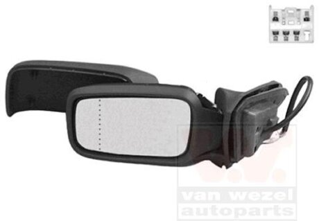Зеркало наружное заднего вида левое Van Wezel 5940807