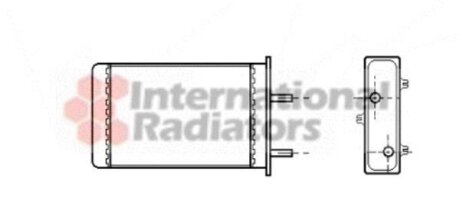 Радиатор отопителя салона Van Wezel 73006064