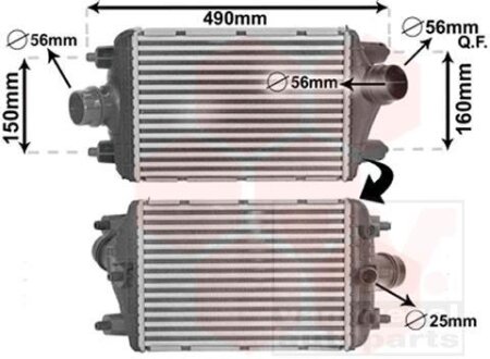 Интеркулер Van Wezel 74004080