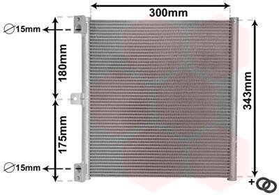 Радиатор кондиционера (Конденсатор) Van Wezel 74015701