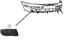 Решетка бампера переднего (заглушка) правая Van Wezel 7622592