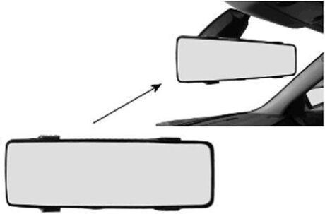 Зеркало внутреннее заднего вида Van Wezel 8011
