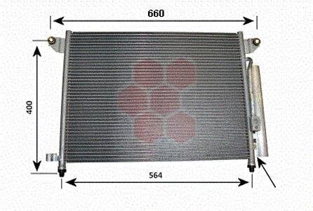 Радиатор кондиционера (Конденсатор) Van Wezel 81005061