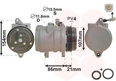 Компрессор кондиционера Van Wezel 8100K079 (фото 1)