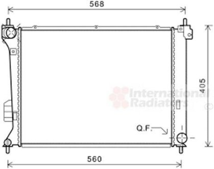 Радиатор охлаждения двигателя Van Wezel 82002309