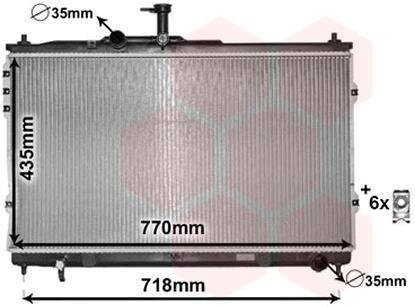 Радиатор охлаждения двигателя Van Wezel 82002392