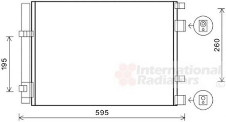 Радиатор кондиционера (Конденсатор) Van Wezel 82005268