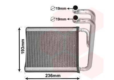 Радиатор отопителя салона Van Wezel 82006391