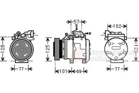 Компрессор кондиционера Van Wezel 8200K208